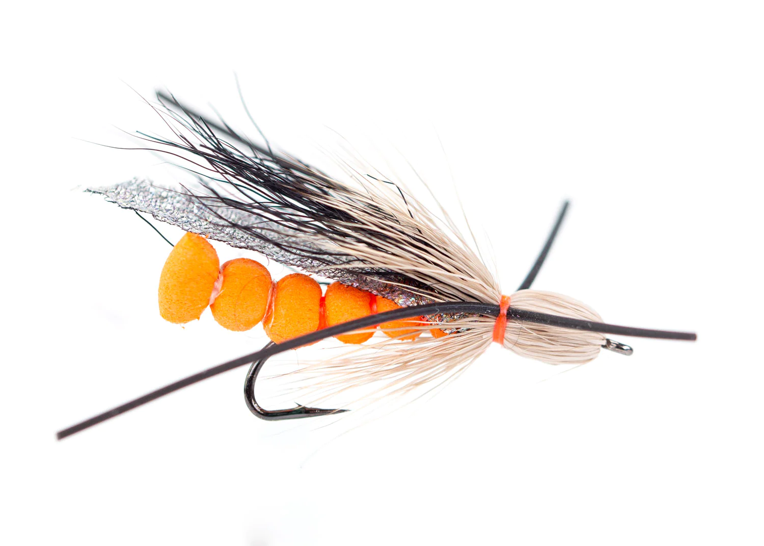 Bullet Head Steinfliege w Rubber Legs orange