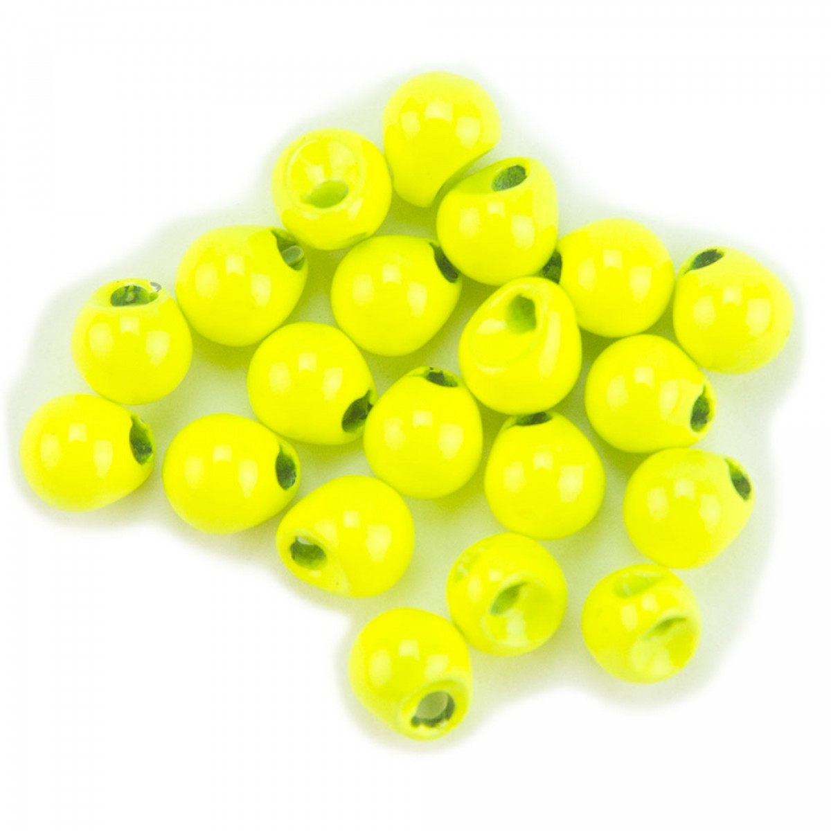 Tungsten Off Center Beads (fluoro-yellow)