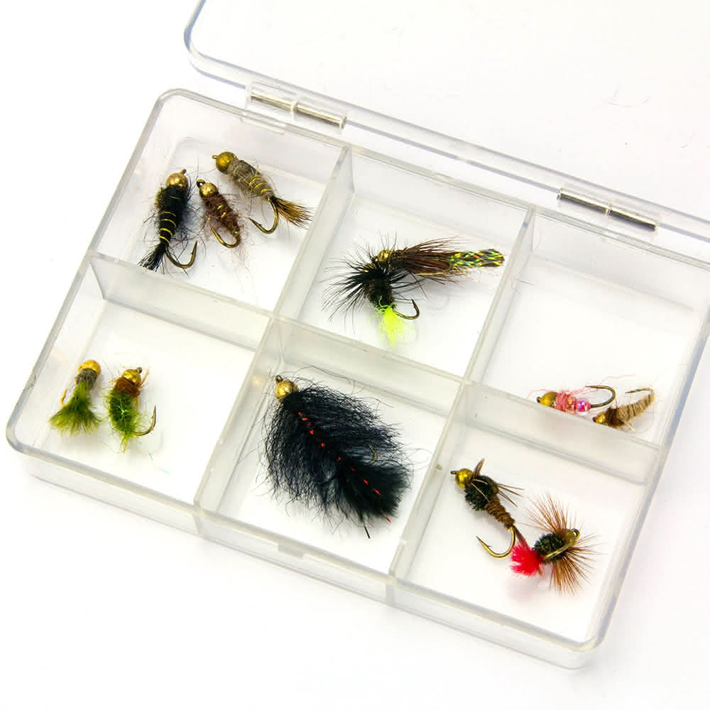 Pack of 12 Gold Bead Nymphs (incl. Ultra Box)