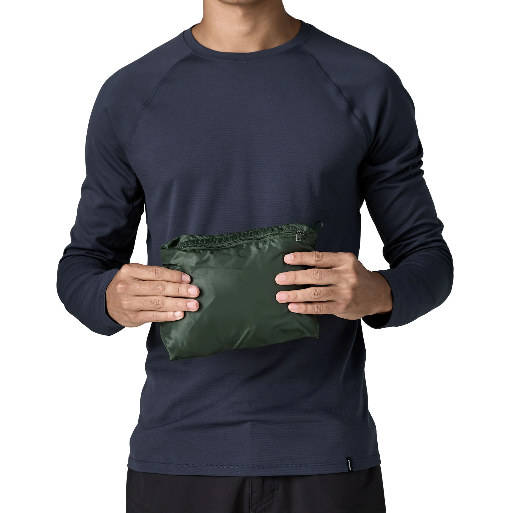 Pouch, Clutch, Grün, Reißverschluss, Tasche
