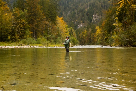 Beim Fliegenfischen im Herbst an der steirischen Salza von Rudi Heger