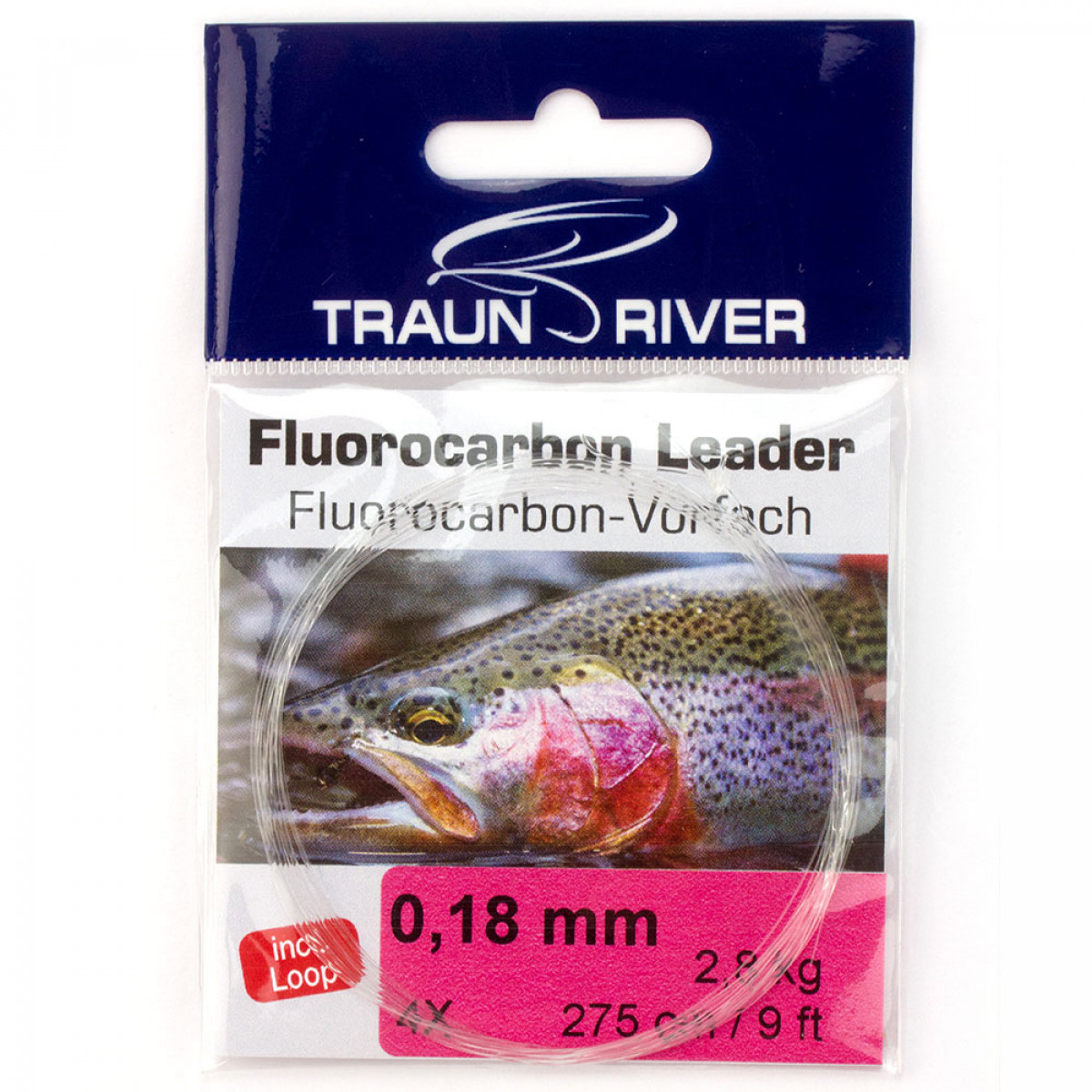 konisches Fluorocarbon Vorfach (9ft)