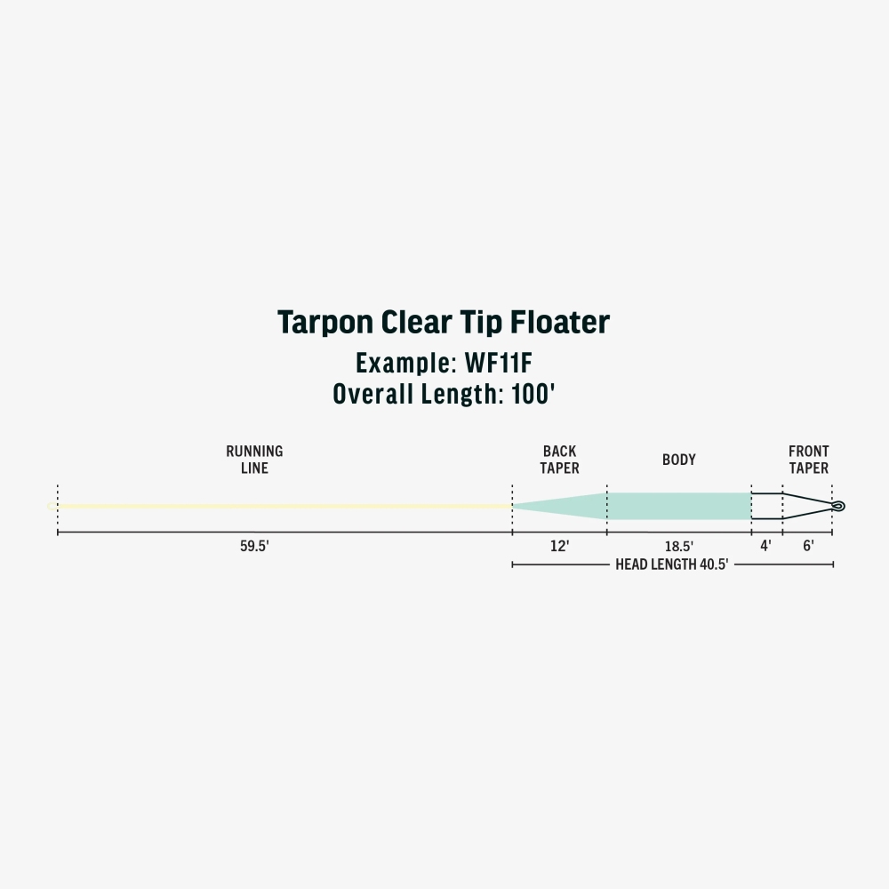 Premier Tarpon Clear Tip Floater Premier Tarpon Clear Tip Floater