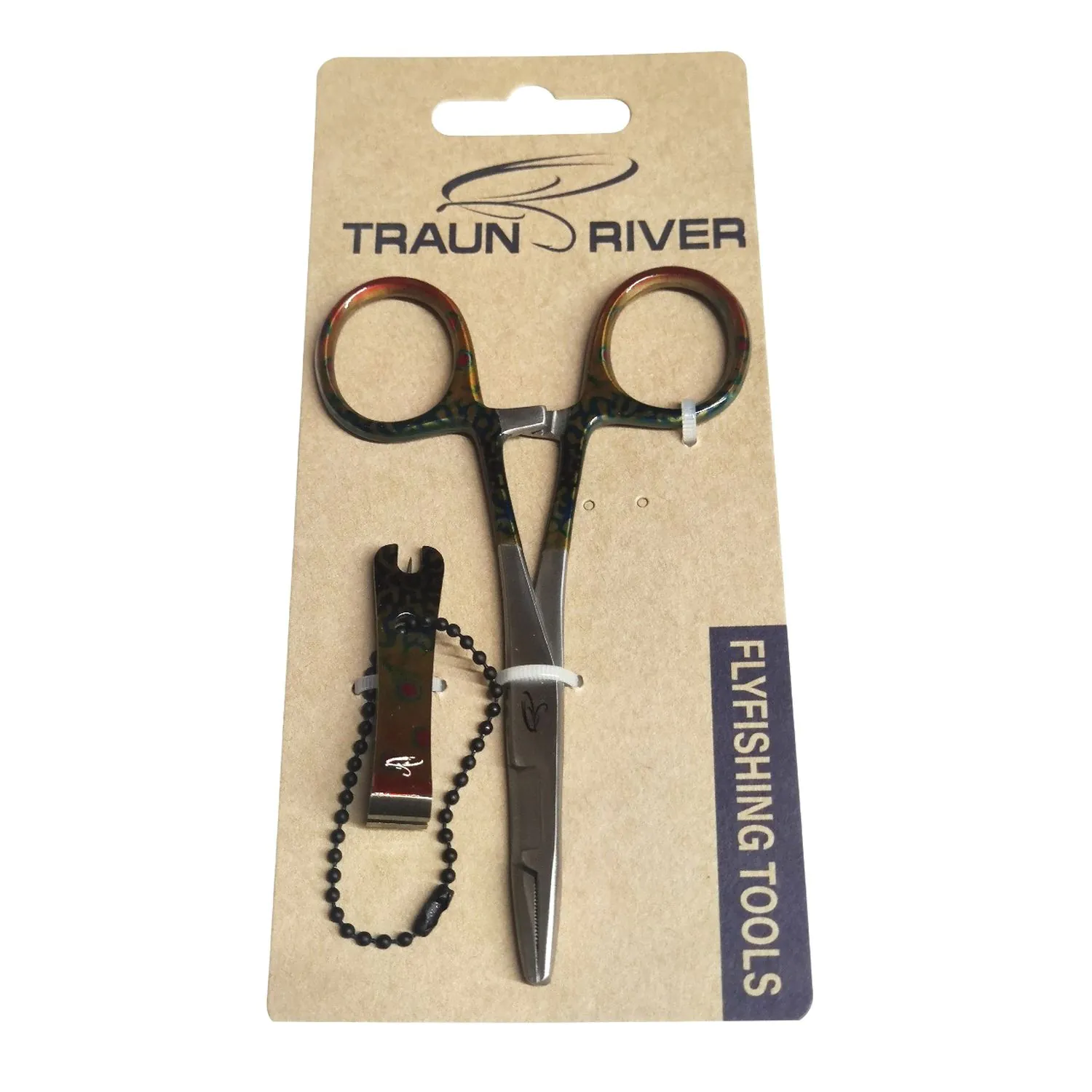 Werkzeug Set: Klemmzange + Schnurclip (Tiger Trout)  Werkzeug Set: Klemmzange + Schnurclip (Tiger Trout)