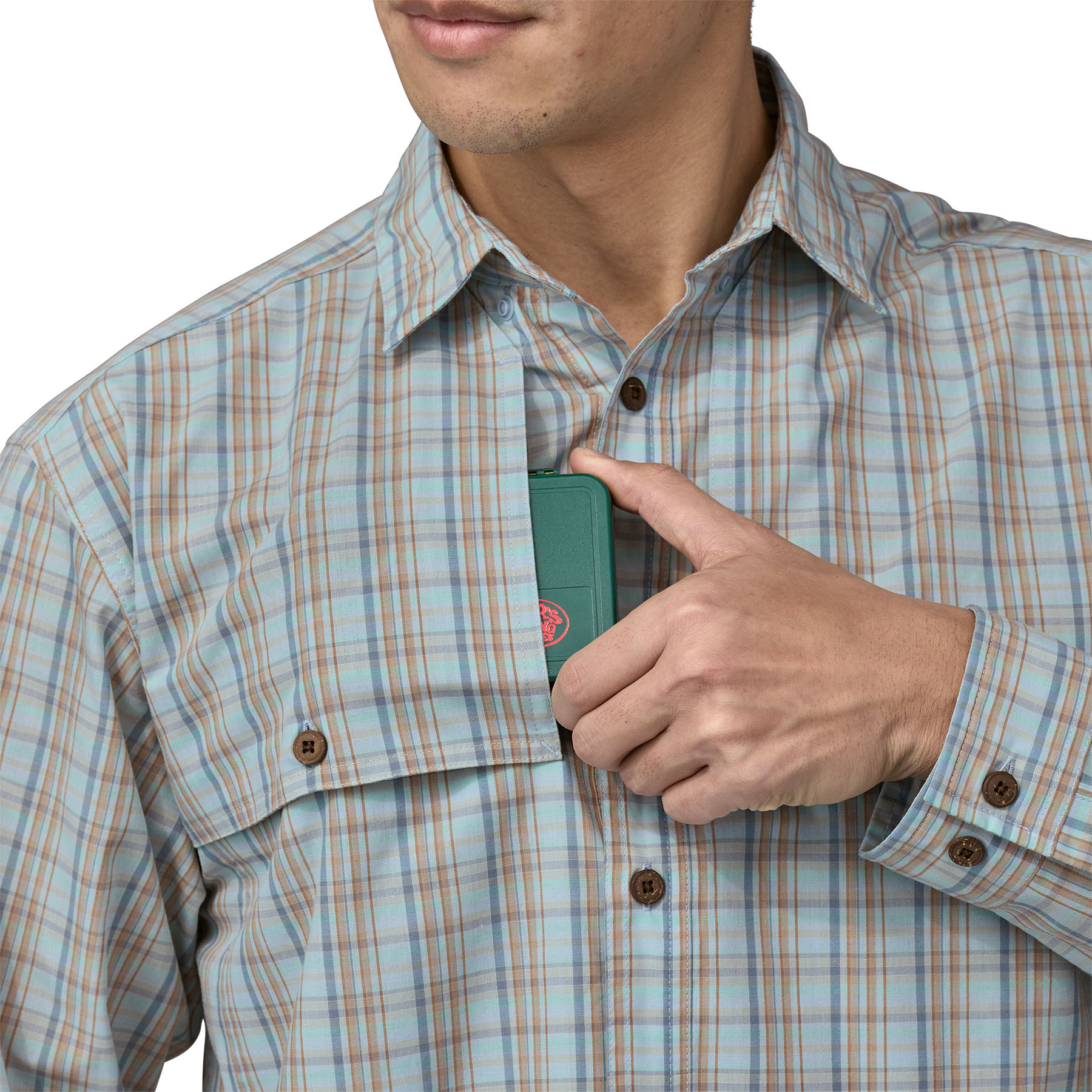 Men's L/S Island Hopper Shirt (Down River: Steam Blue) Men's L/S Island Hopper Shirt (Down River: Steam Blue)