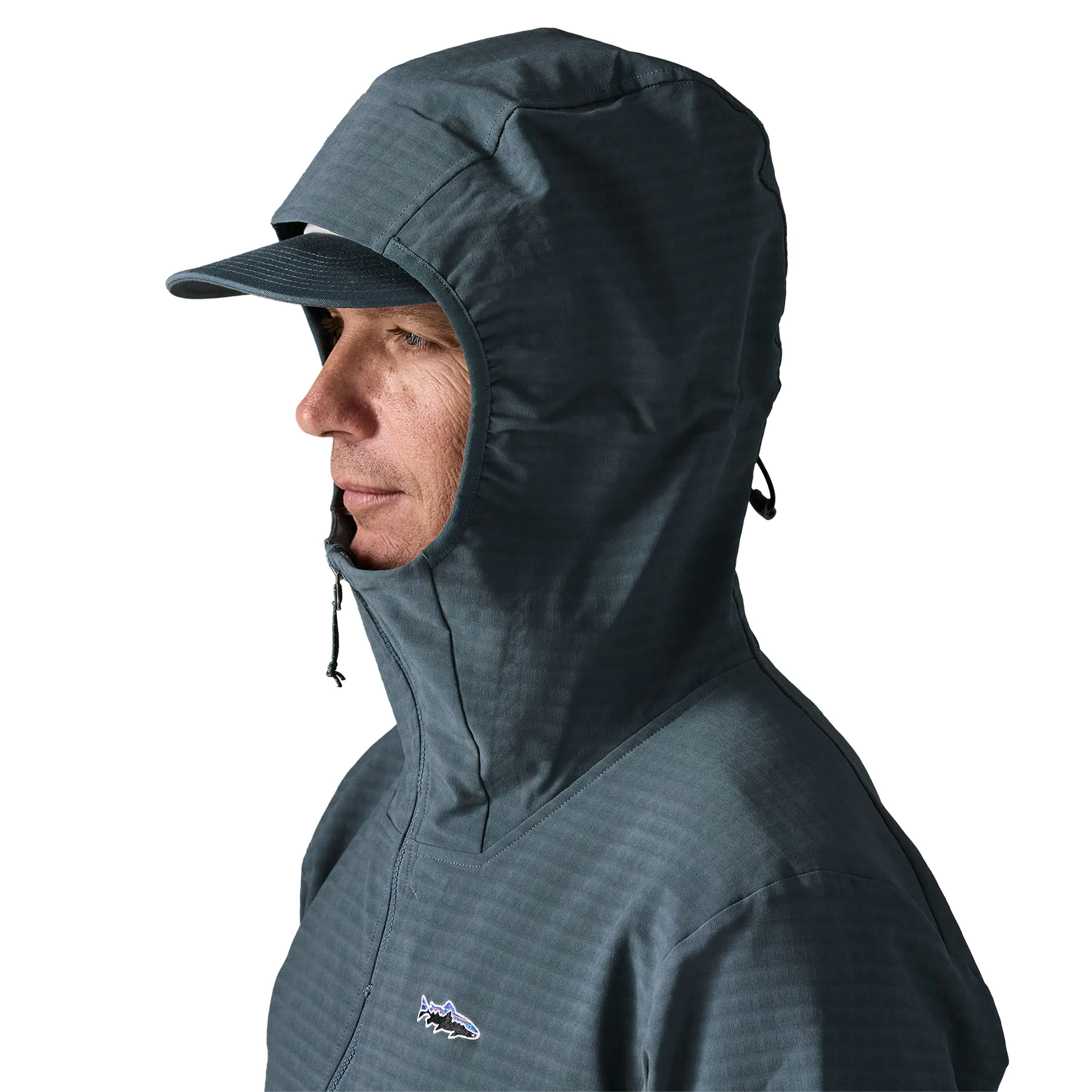 R1 TechFace Fitz Roy Trout Hoody (summit blue)