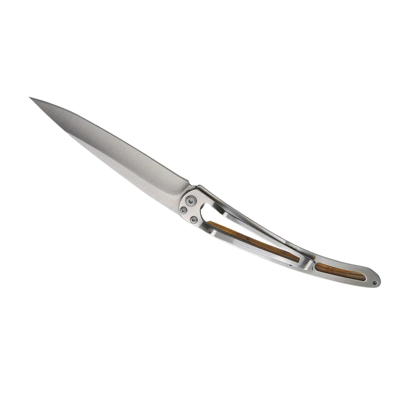 37g Olive Wood, Tattoo "Trout", Pocket Knife