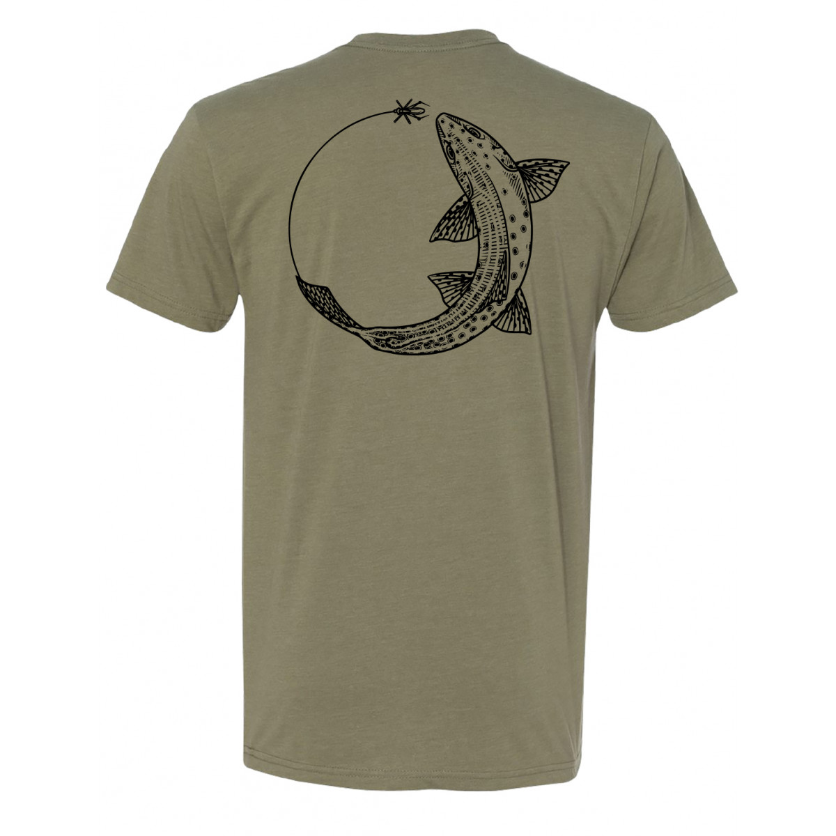 Chase Trout Tee (light olive) Chase Trout Tee (light olive)
