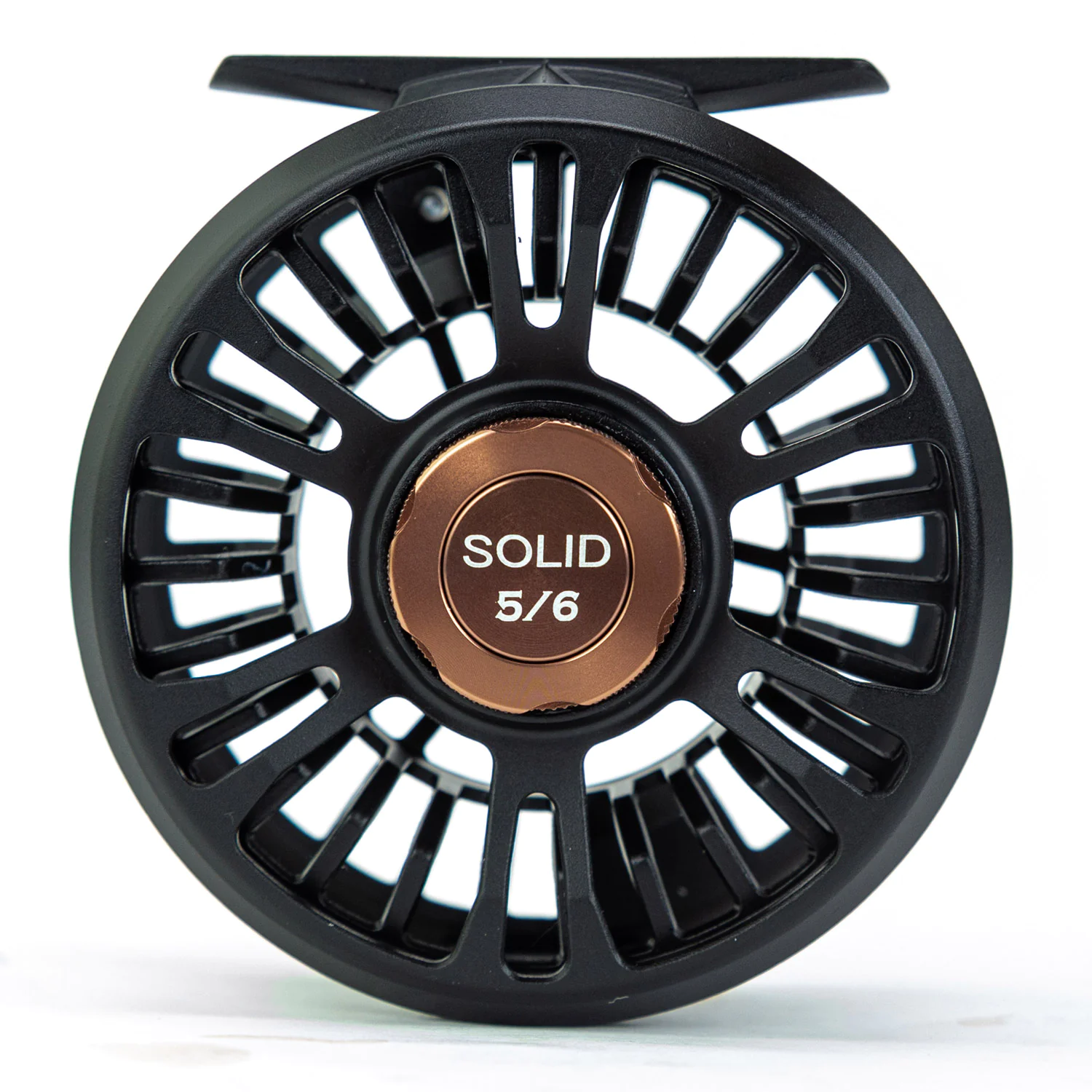 Solid Fliegenrolle (black/coffee)