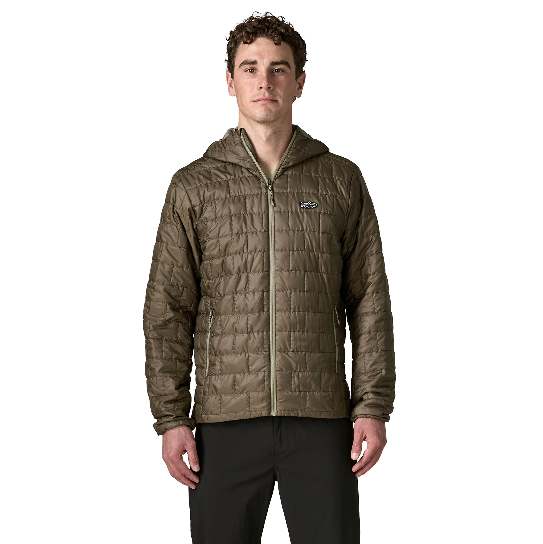 Nano Puff Fitz Roy Trout Hoody (basin green)