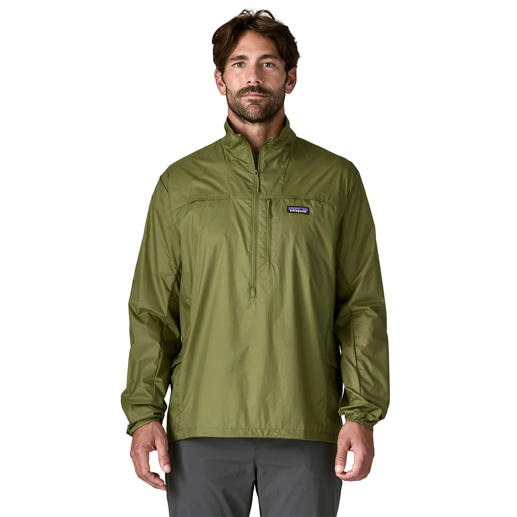 M's Houdini Stash 1/2-Zip Pullover (caper green)