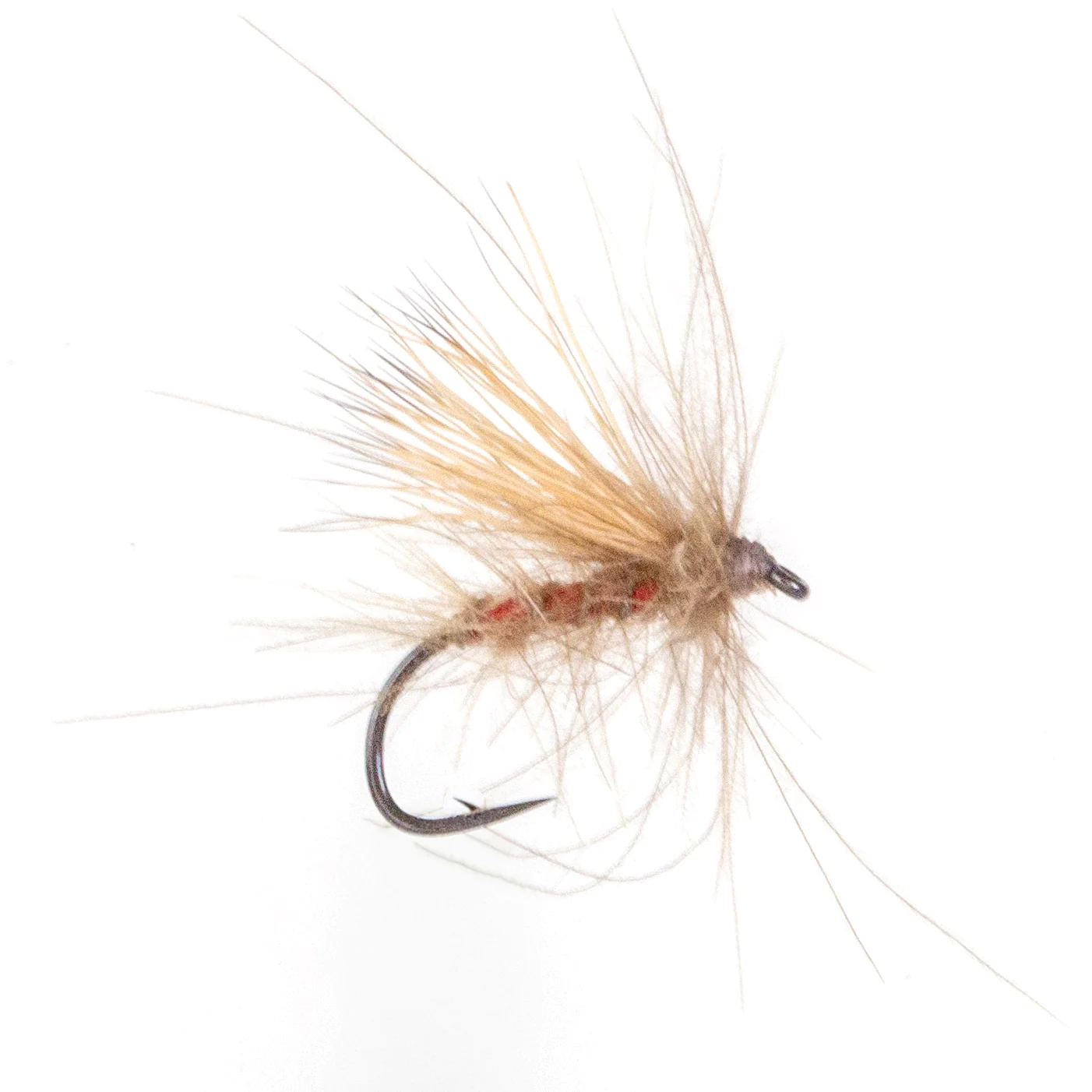 CDC Buck Caddis Dry Fly, red CDC Buck Caddis Dry Fly, red