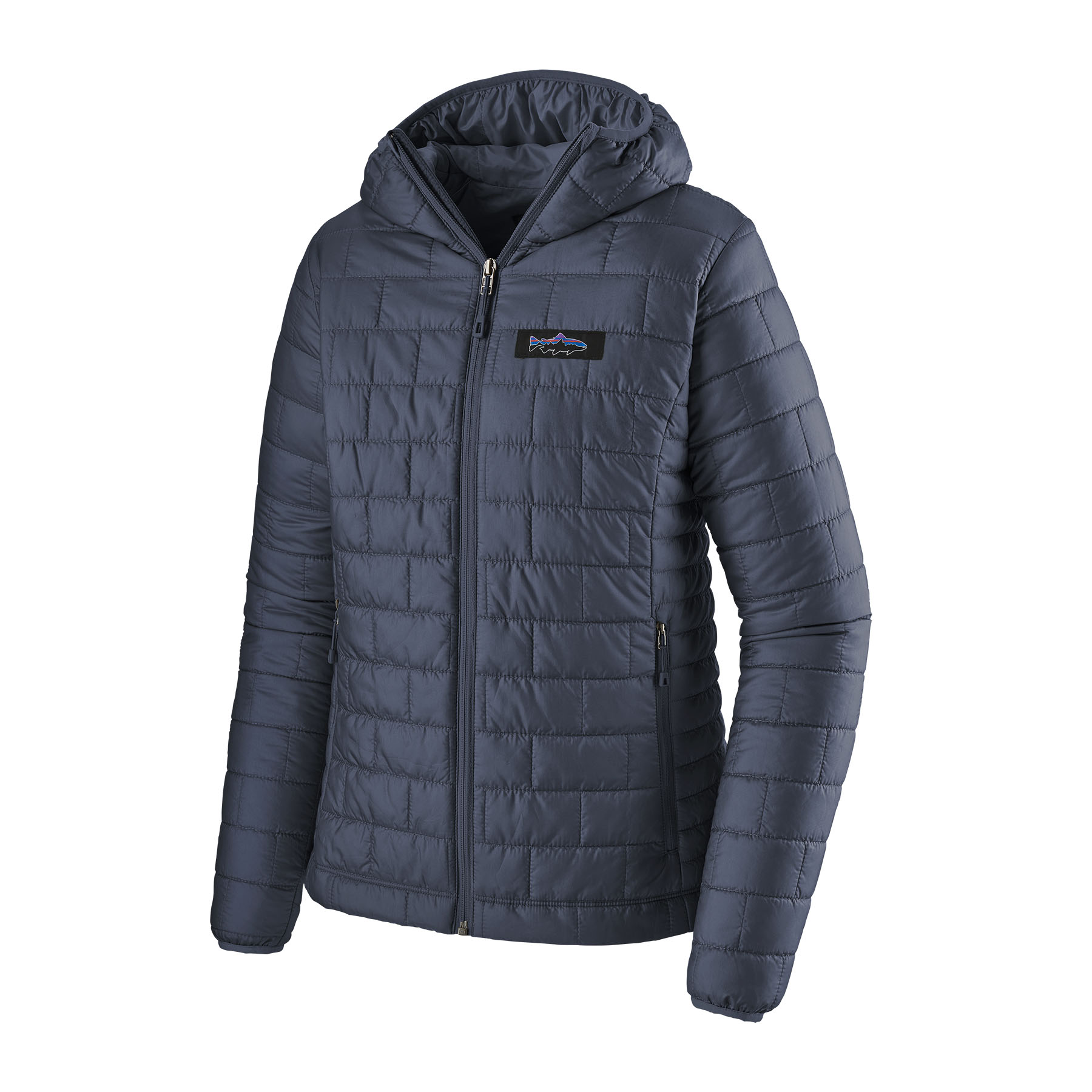 Women's Nano Puff Fitz Roy Trout Hoody (smolder blue)