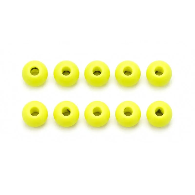gelbe Perlen, Luftblasen, Beads, Kugel-Form, Neon Gelb