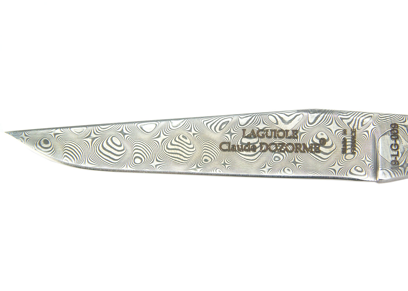 Laguiole Mammoth damask blade (red)