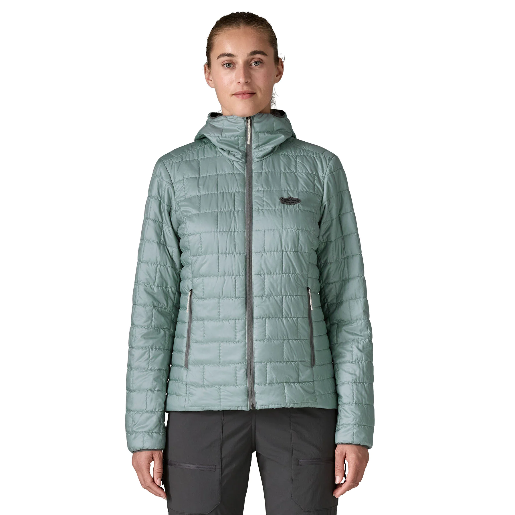 Damenjacke, Steppjacke, Reißverschluss, Hoodie, Mantelart