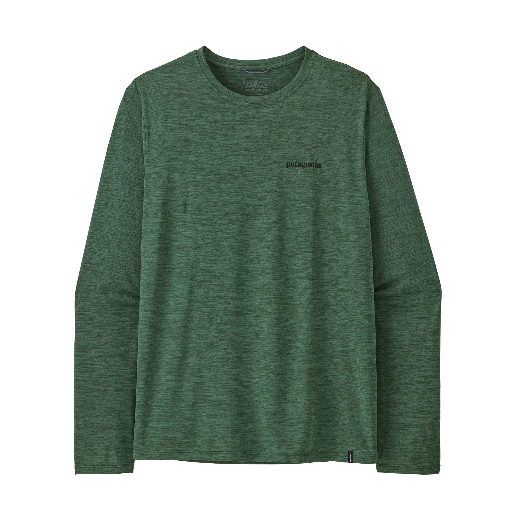 Pullover, Longsleeve, Grün, Helle Struktur, Patagonia-Logo