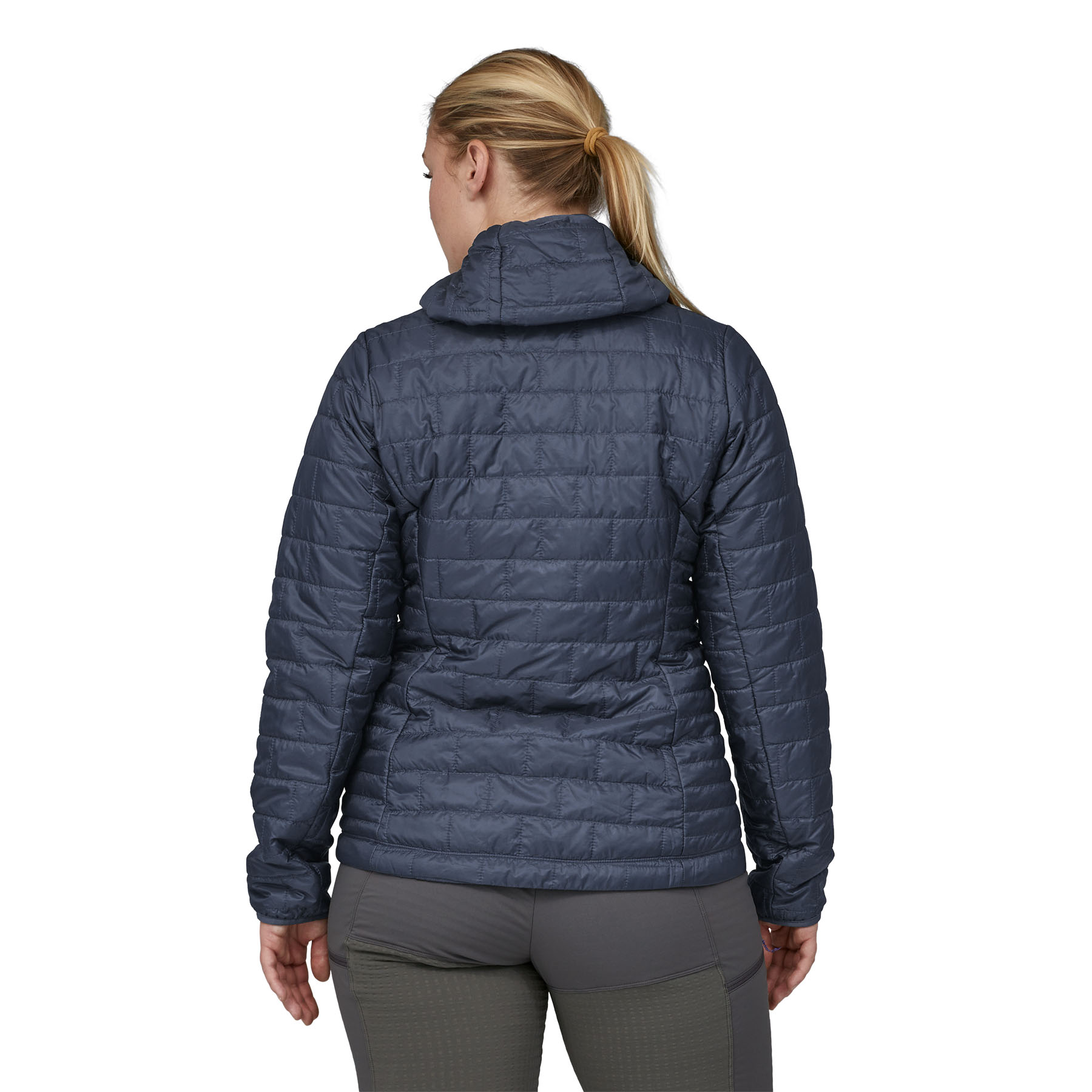 Women's Nano Puff Fitz Roy Trout Hoody (smolder blue)