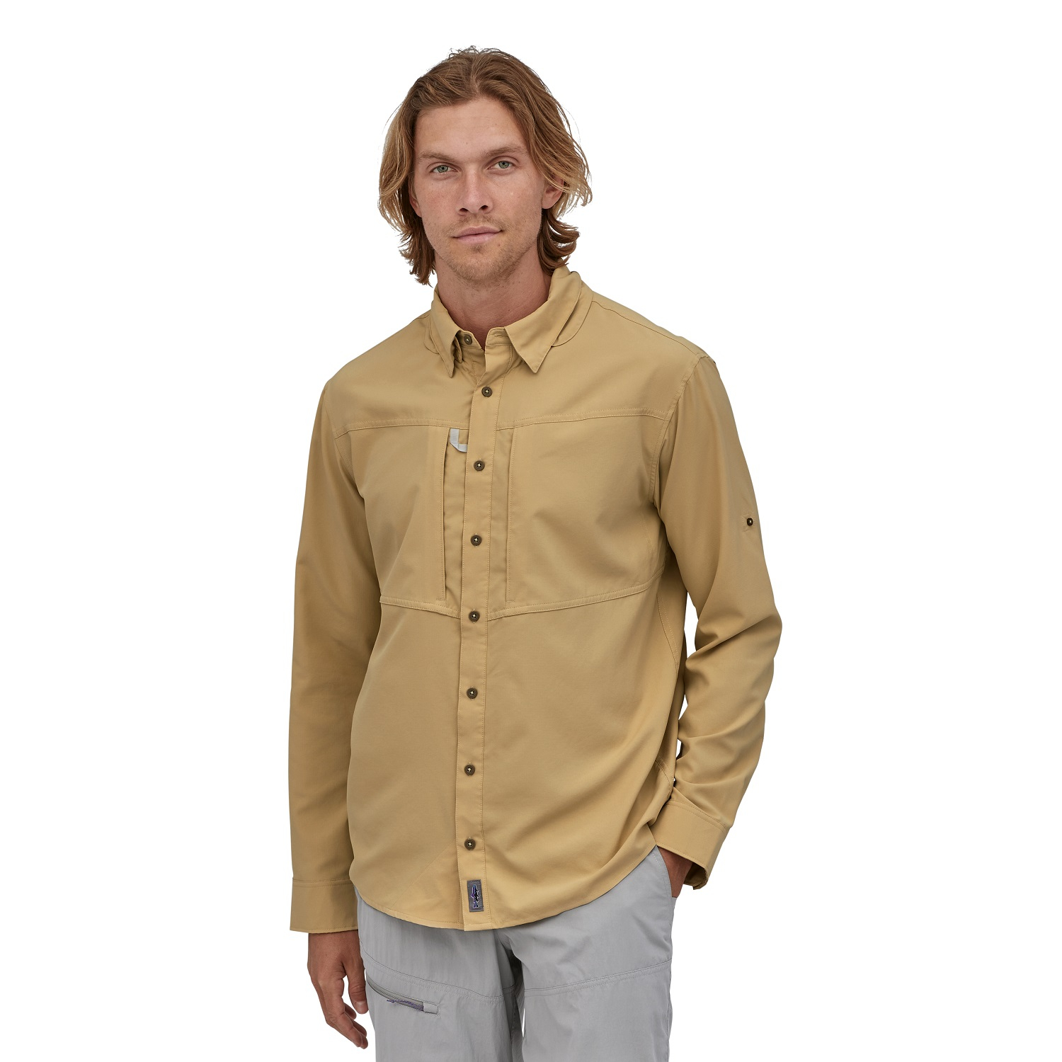 Mens Longsleeve Sol Patrol Shirt (nautilus tan)