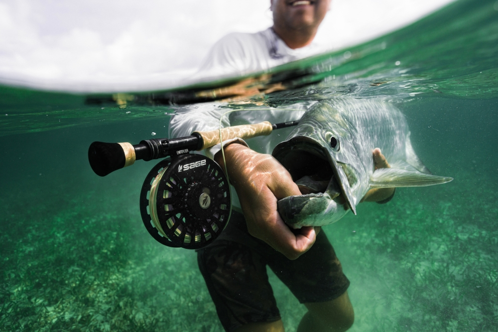 SAGE Enforcer Fly Reel in action