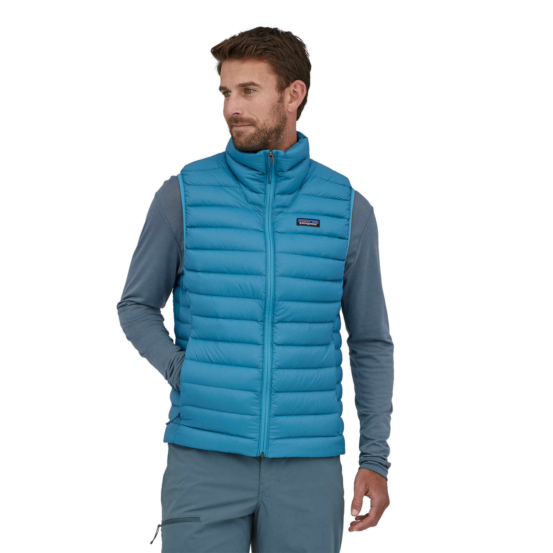 Men's Down Sweater Vest (Anacapa Blue)