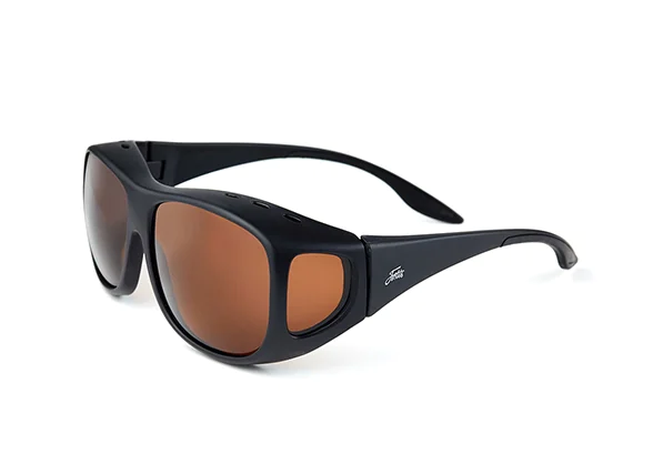 OverWraps FitOver Polarized Glasses, brown