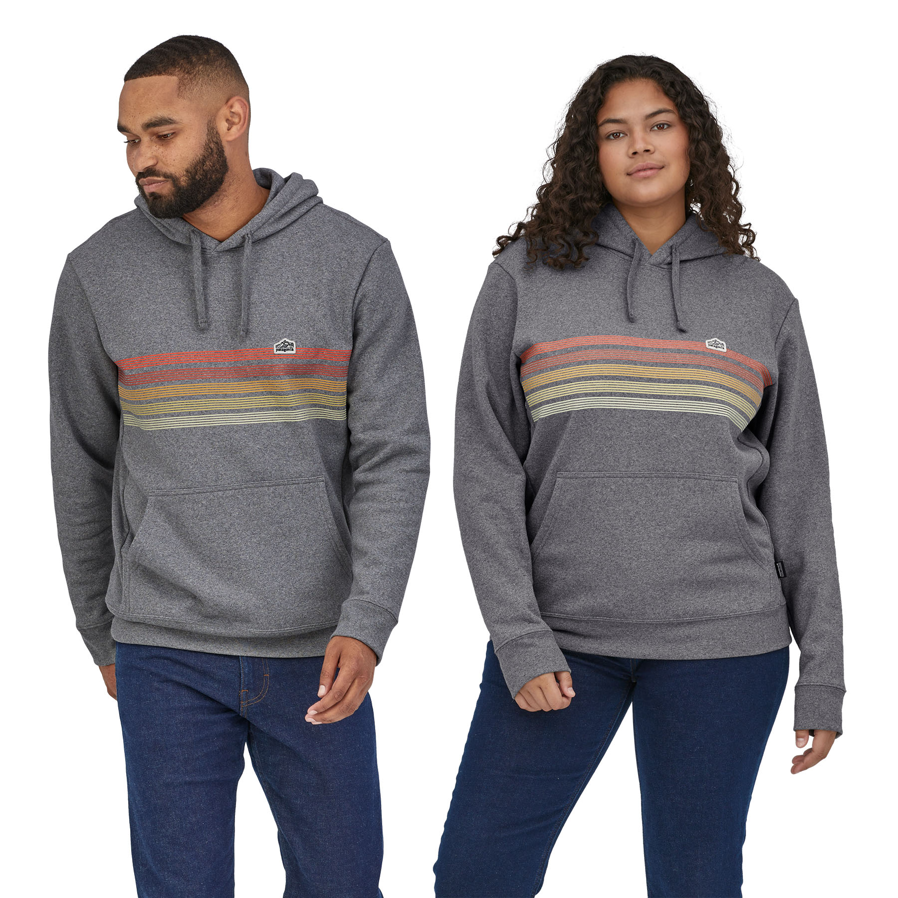 Line Logo Ridge Stripe Uprisal Hoody (gravel heather) Line Logo Ridge Stripe Uprisal Hoody (gravel heather)
