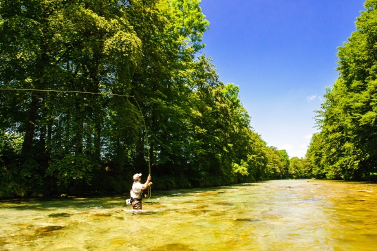 Fliegenfischen an der Deutschen Traun Hochberg Fliegenfischen an der Deutschen Traun Hochberg