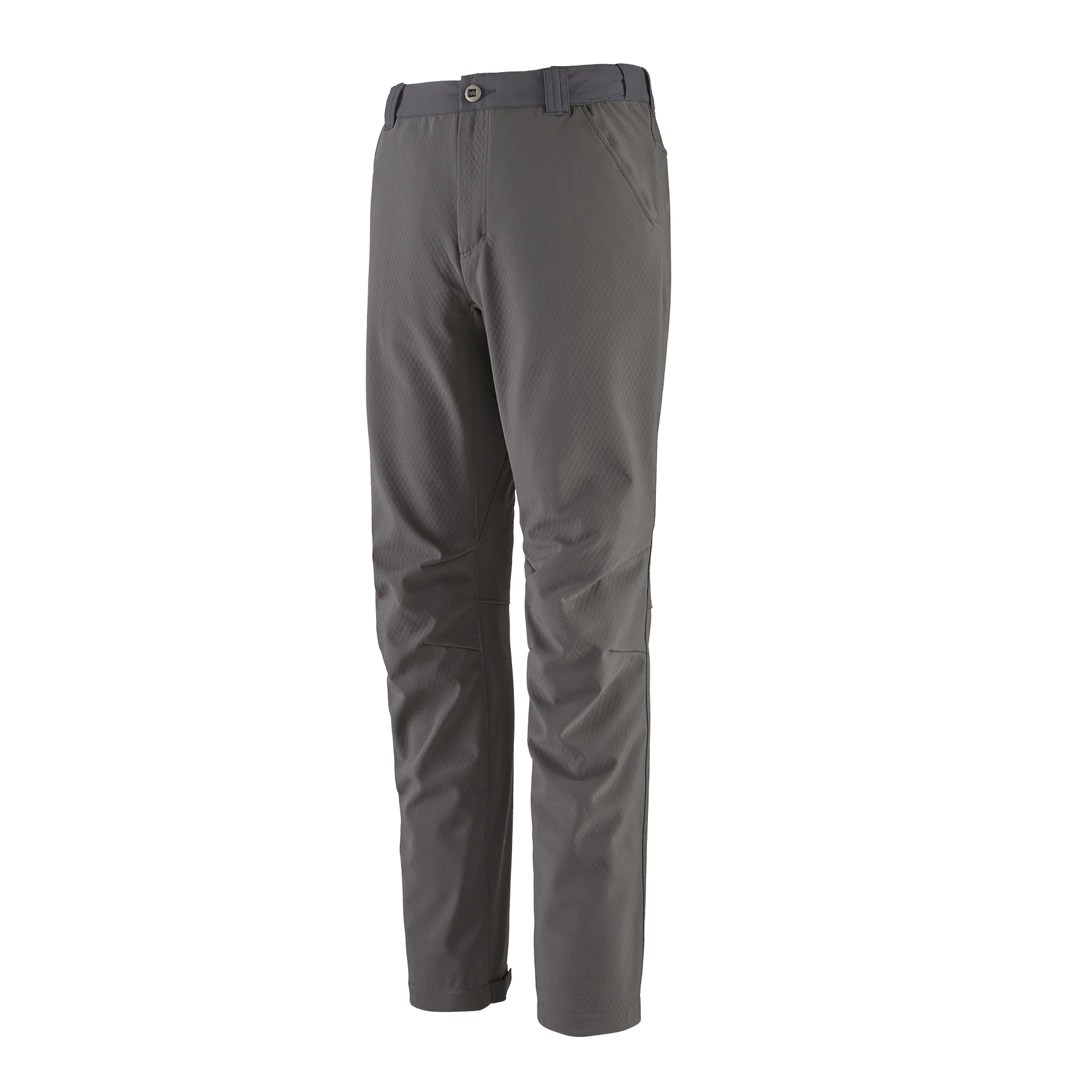 Hose, Chino, Twill, Grau, Knopfleiste
