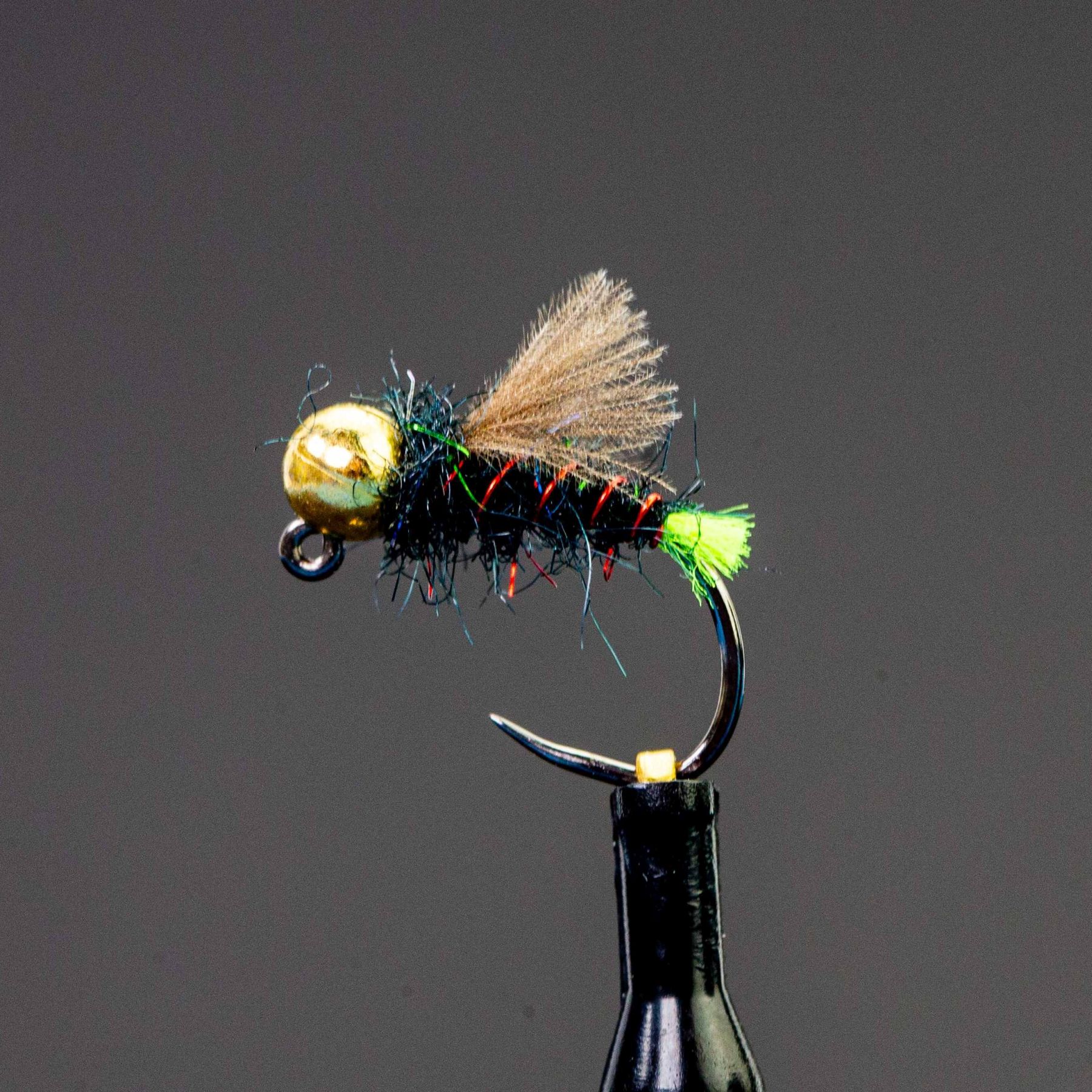 Chartreuse Tag CDC - Jig Nymphe (Tungsten)