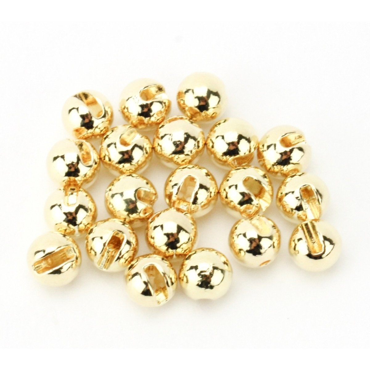 Slotted Tungsten Beads (gold)