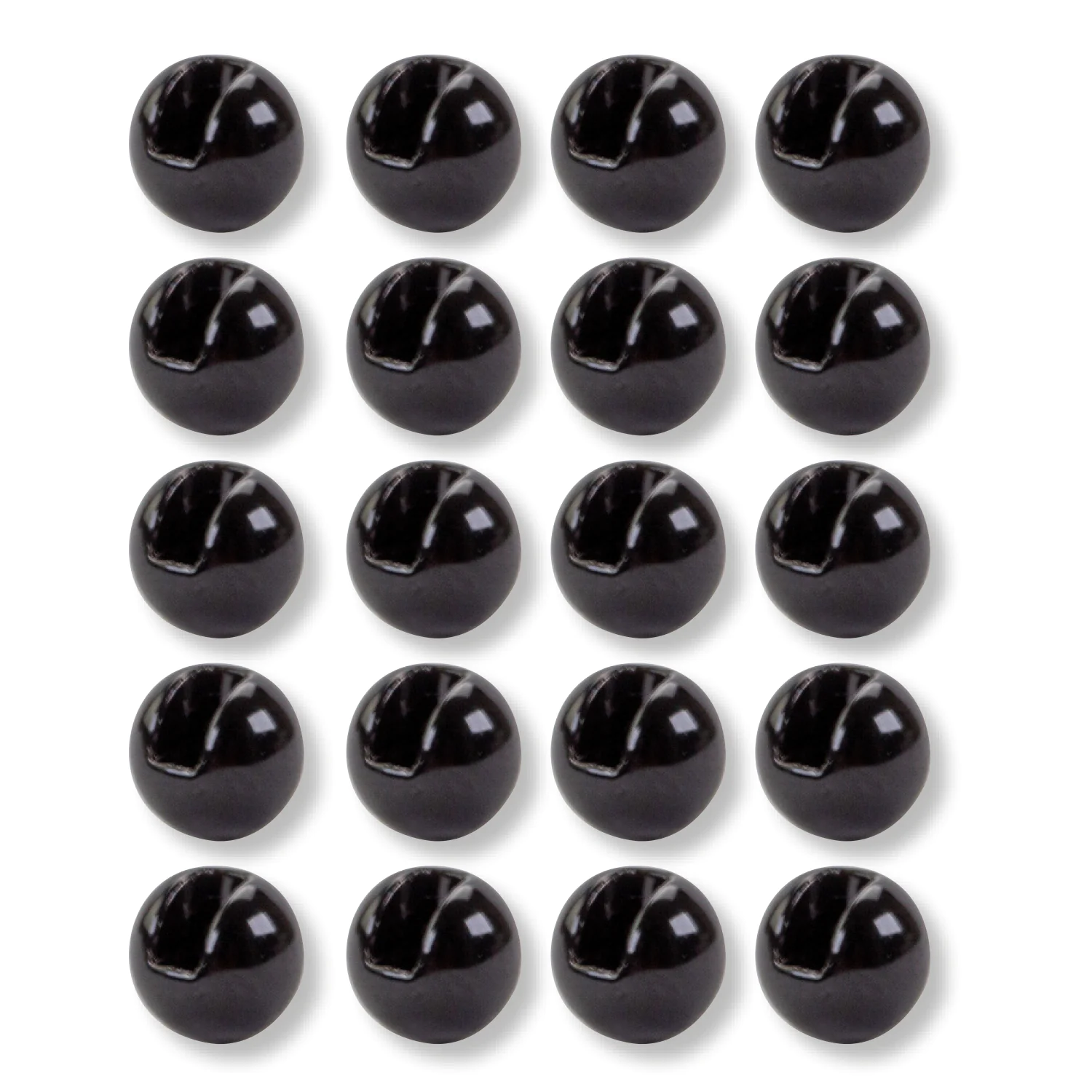 Tungsten Perlen geschlitzt (schwarz) Tungsten Perlen geschlitzt (schwarz)