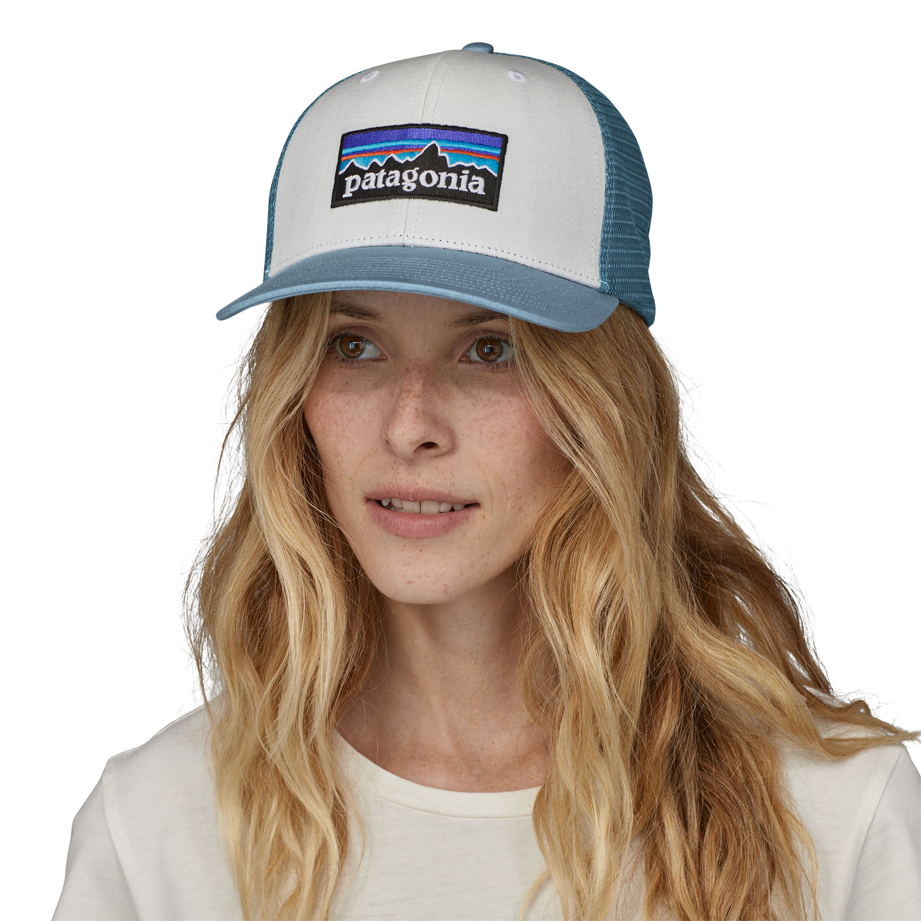 P-6 Logo Trucker Hat (White w/Light Plume Grey) P-6 Logo Trucker Hat (White w/Light Plume Grey)