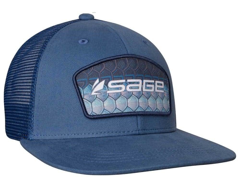 Patch Trucker Hat (Blue-Tarpon)