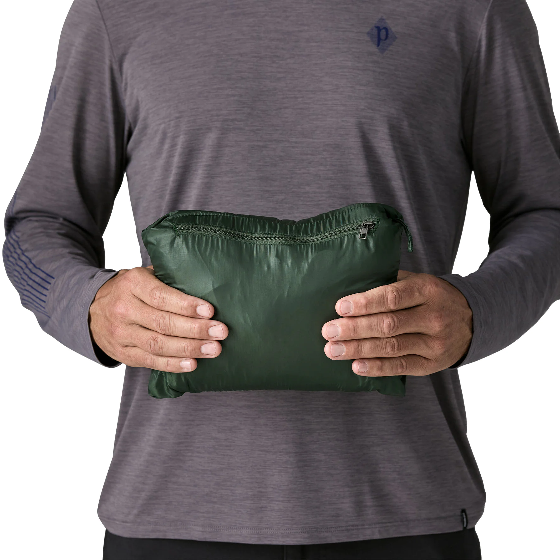 Weste, Gürteltasche, Beutel, Reißverschluss, grün