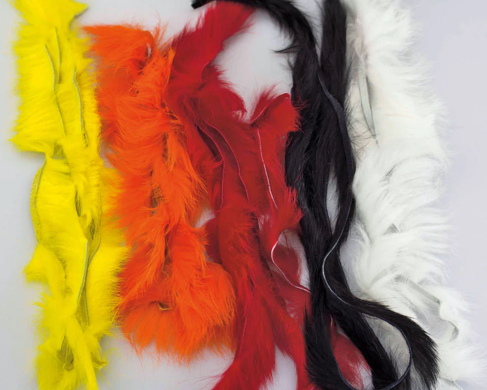 Cross-Cut Rabbit Fur Strips