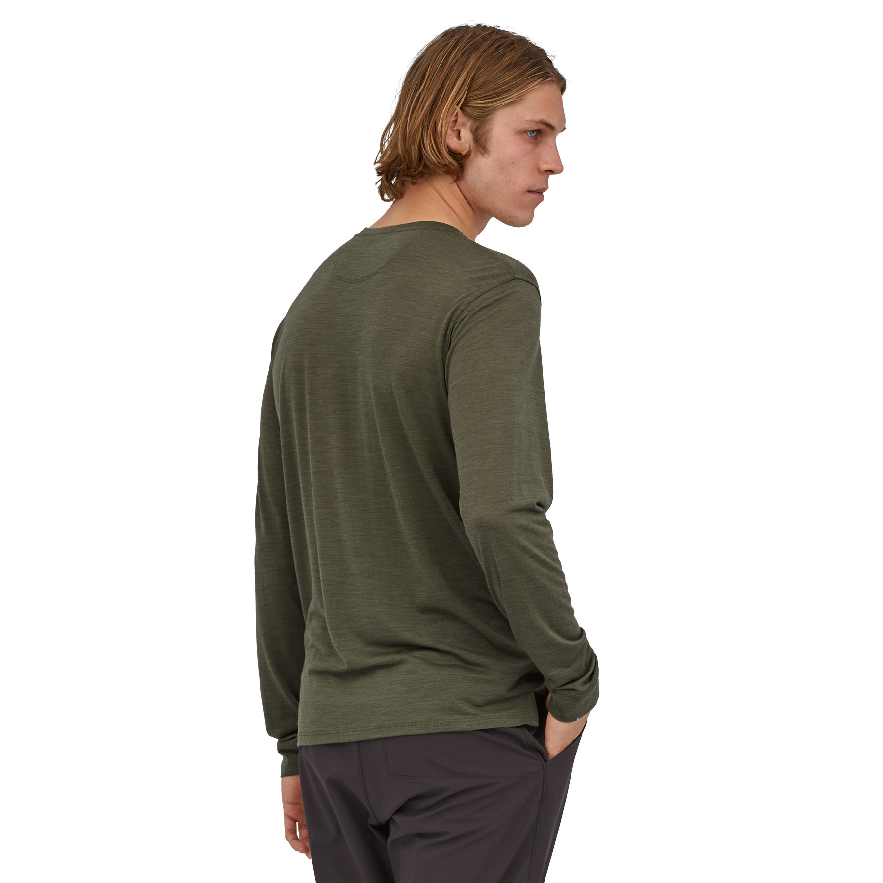 M's L/S Cap Cool Merino Graphic Shirt (basin green)