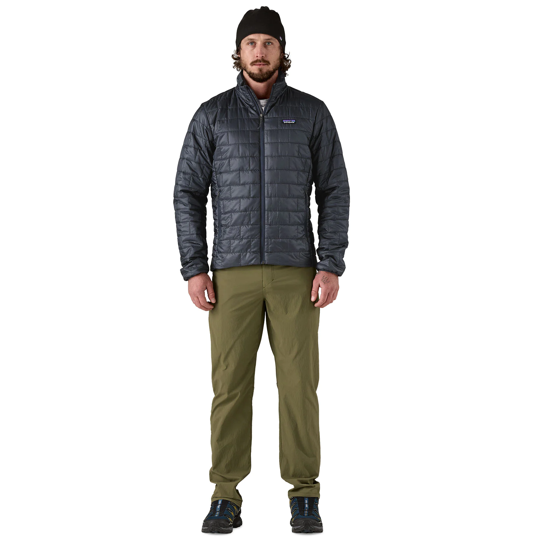 Jacke, Puffer, Gesteppelt, Reißverschluss, Herren