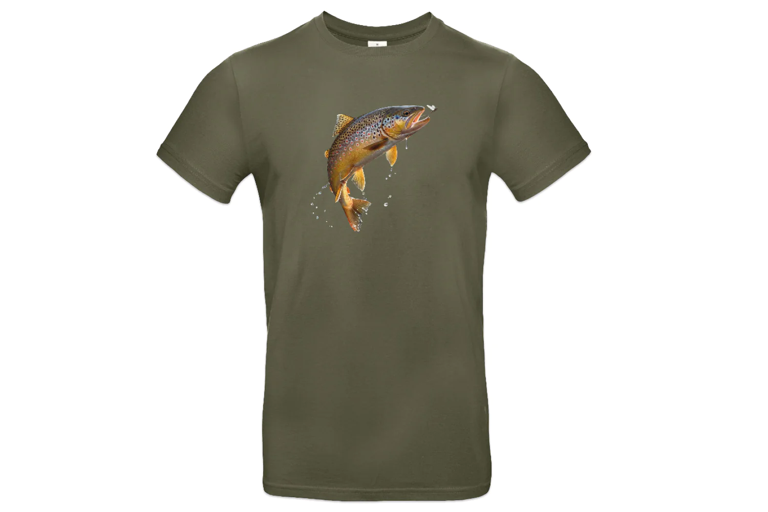 T-Shirt Brown Trout (olive)