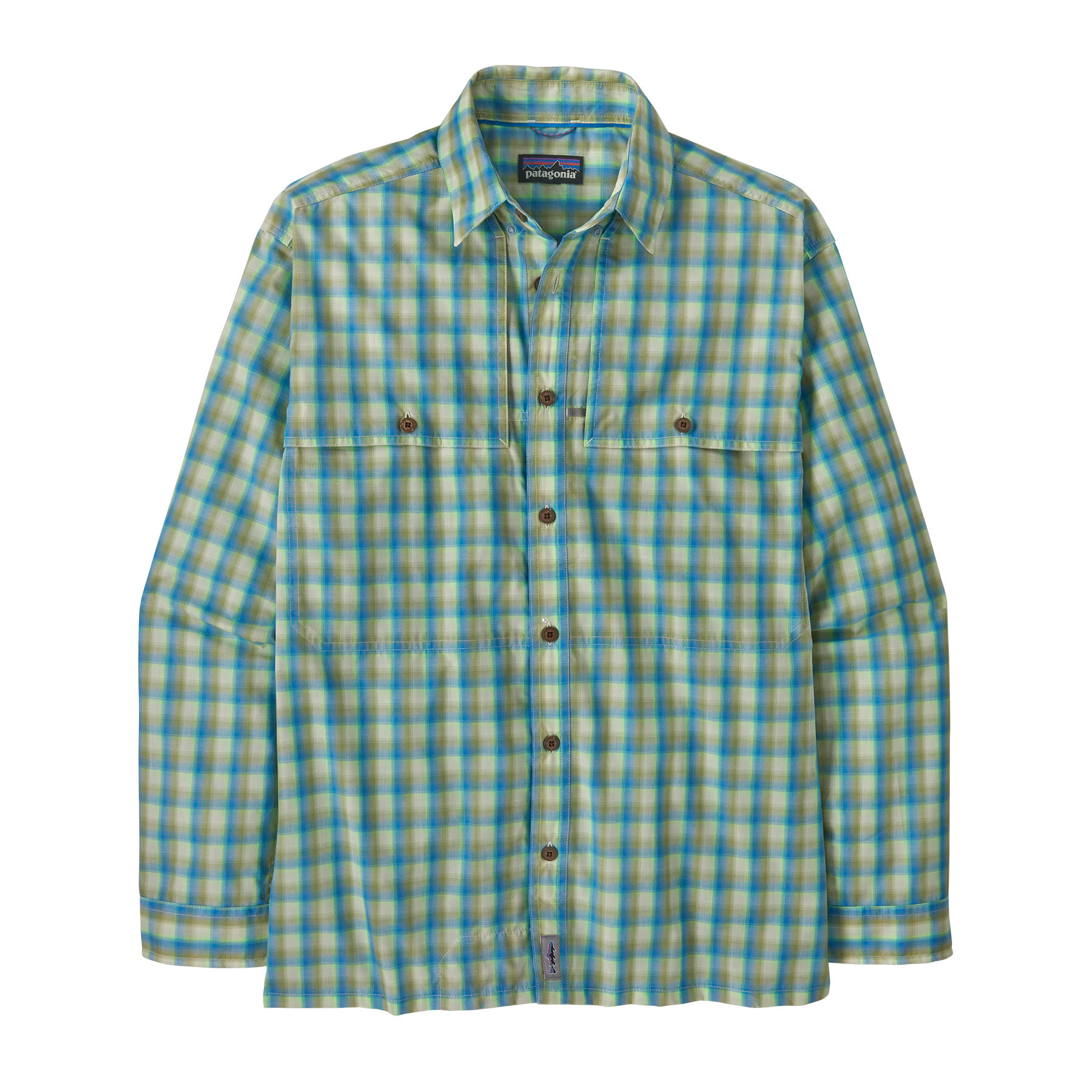 Men's L/S Island Hopper Shirt (Mirrored: Vessel Blue)