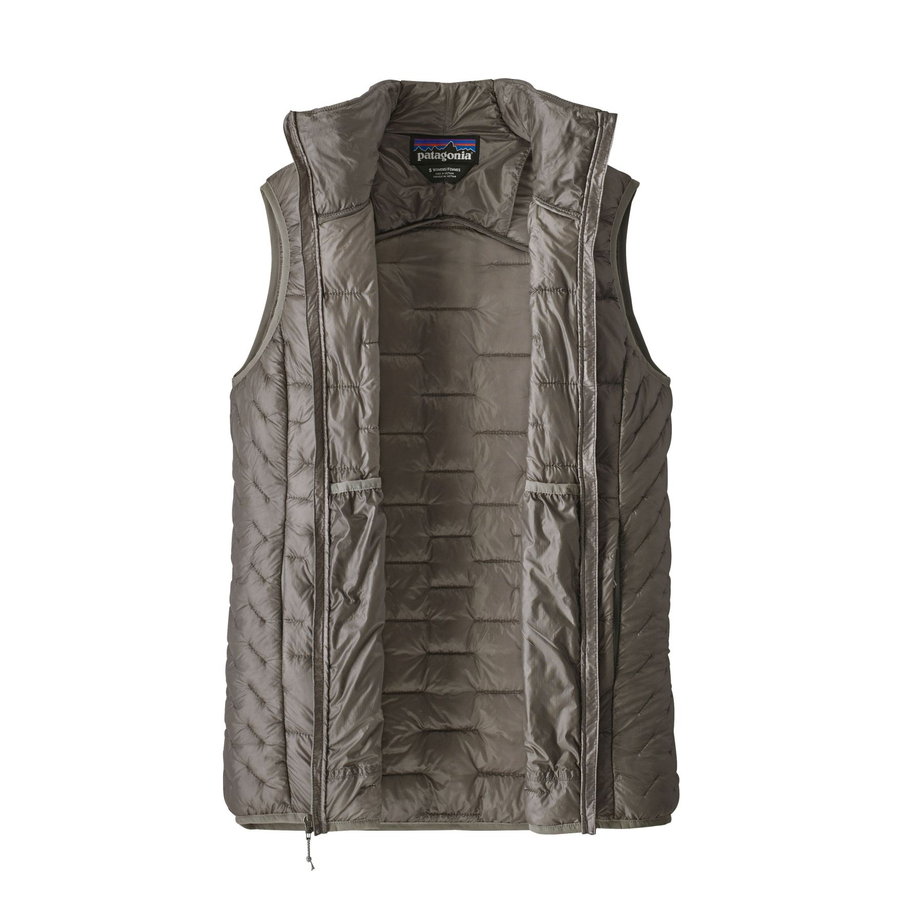 Women's Micro Puff Vest (feather grey)