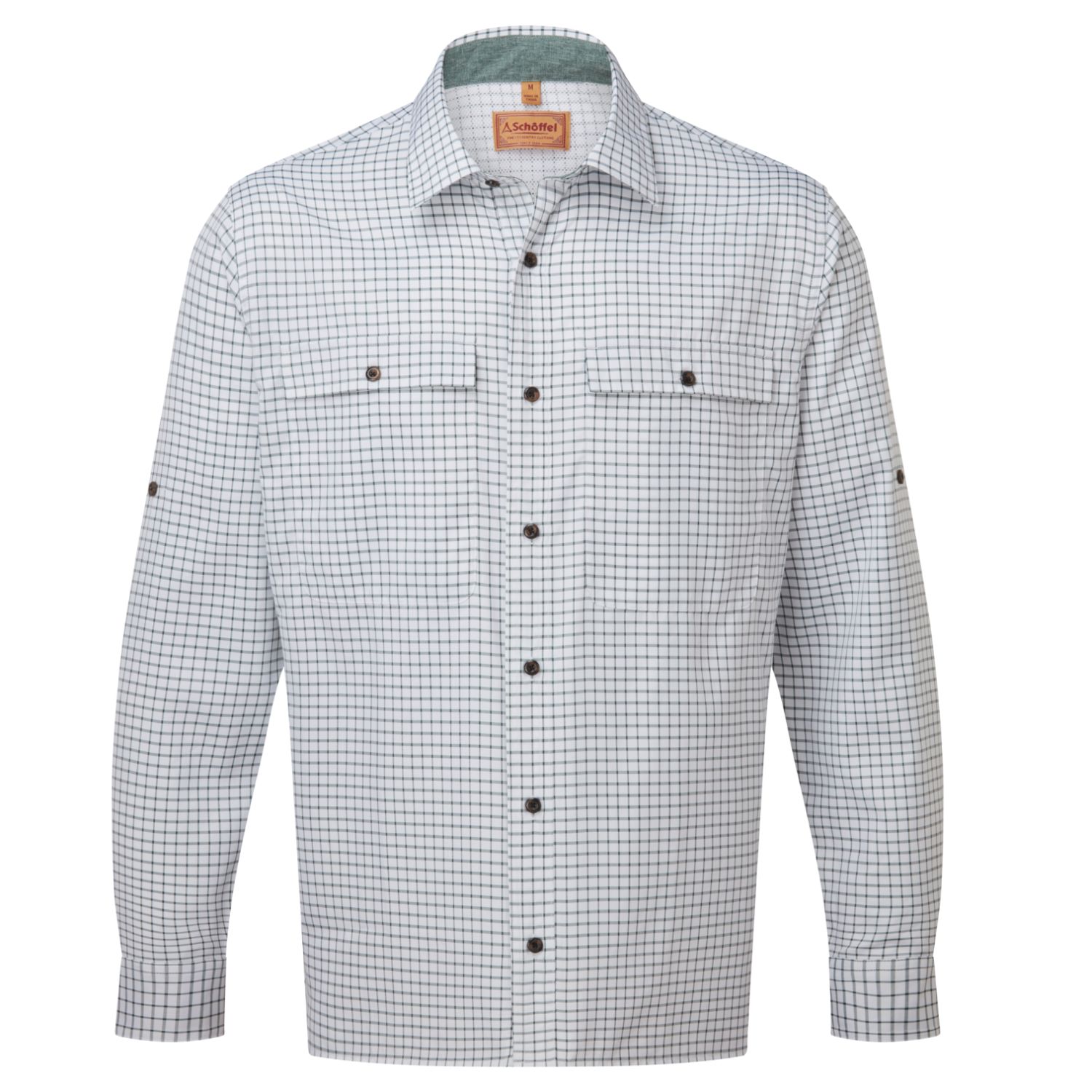 Findhorn Technical Fishing Shirt (dark olive check)